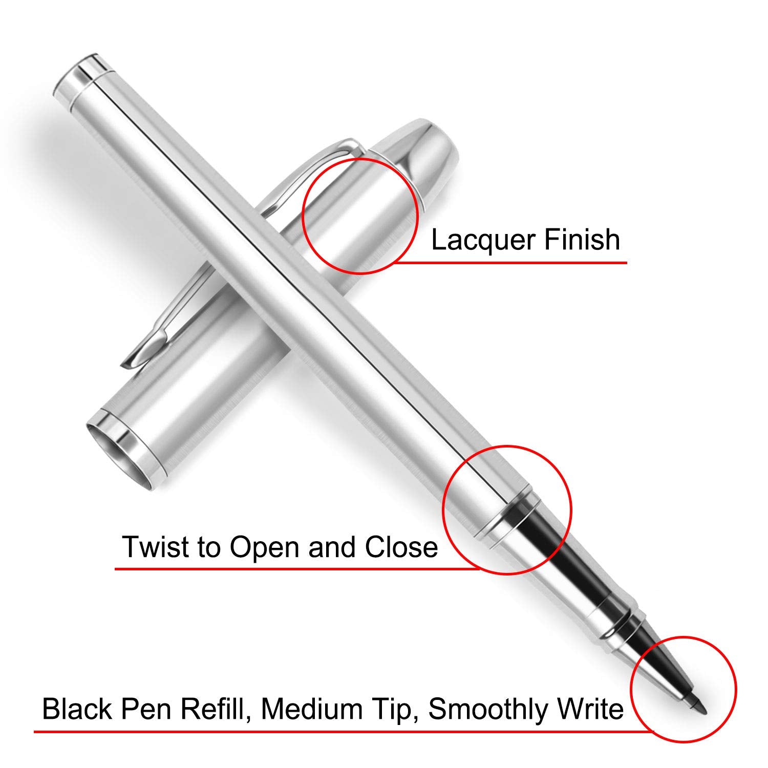 GIFTSDIY Personalized Pens,Custom Engraved Ballpoint Pen and Case,Personalized Gifts for