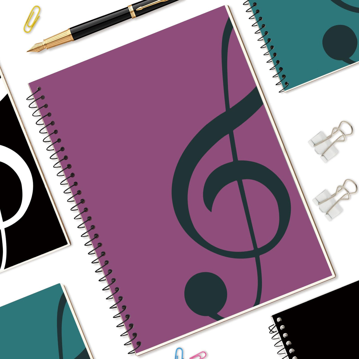 MOREYES Music Notebook Composition Manuscript Staff Notebook with 100 Pages 10.24x7.5 inch/26x19cm