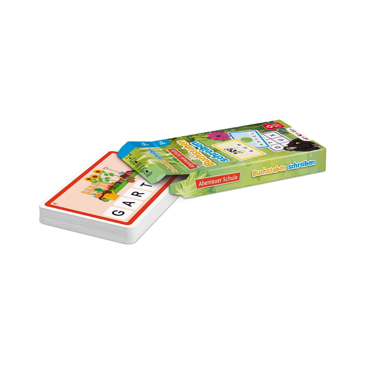 ASS Altenburger 22572850 Adventure School Letters Writing, Educational Game, Yellow