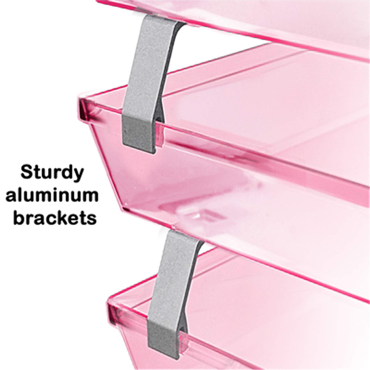 Acrimet Facility 4 Tier Letter Tray, Side Load, Letter Size/A4, Desktop File Organizer, Plastic