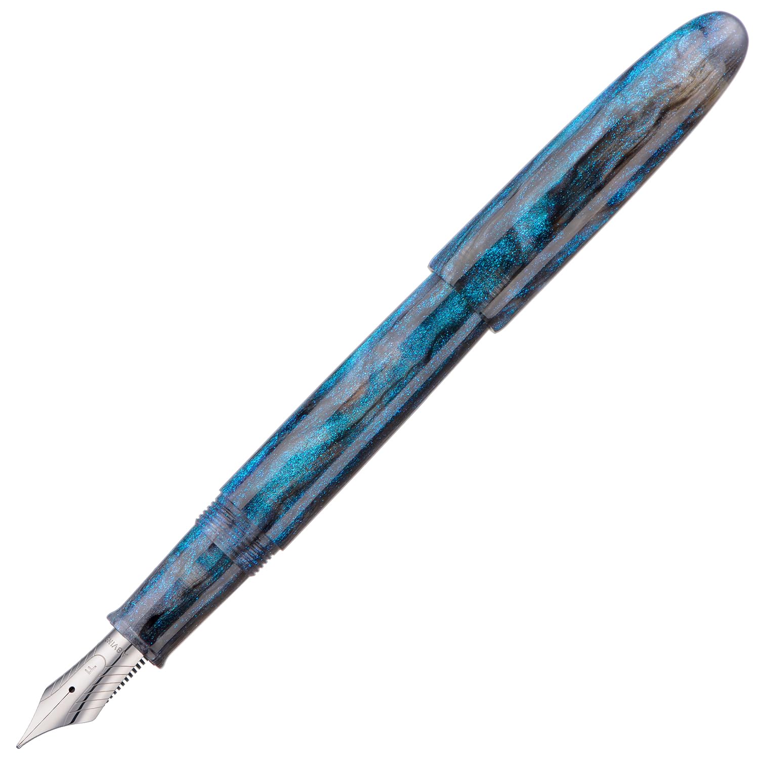 Asvine C80 Fountain Pen #8 Medium Nib Large Handcraft Pen with Converter Pen Box Collection Set