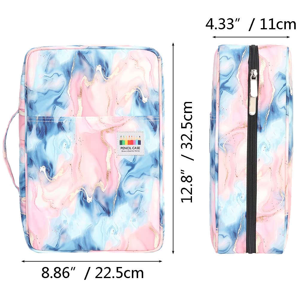 JAKAGO 304 Slots Colored Pencil Case Large Capacity Storage Bag for Artist Painter Multi-Functional