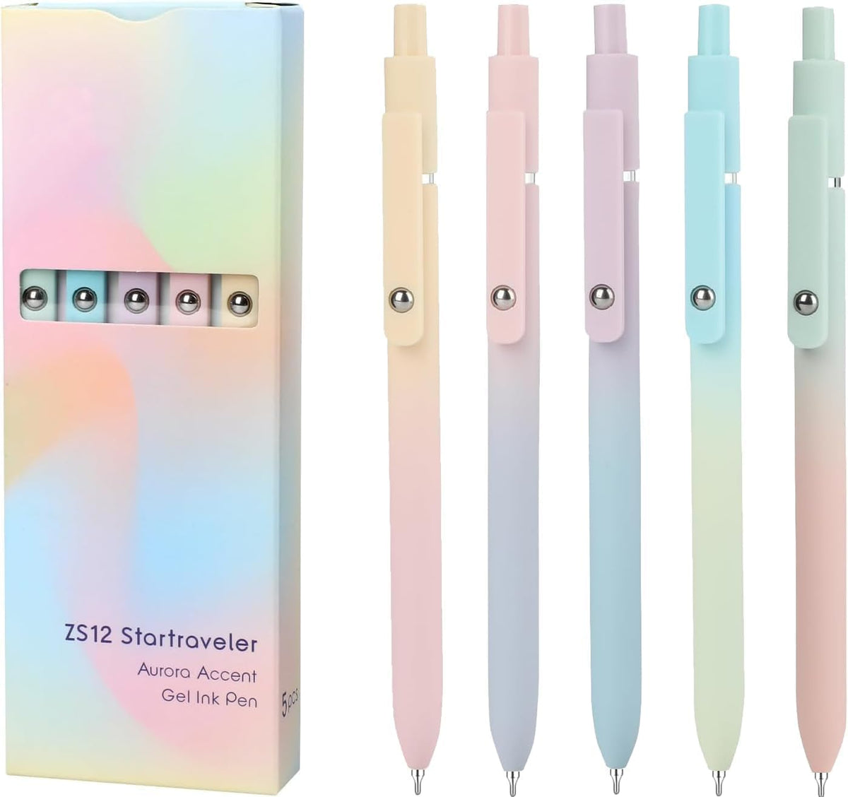 Vanhench 10Pcs Black Ink Gel Pens