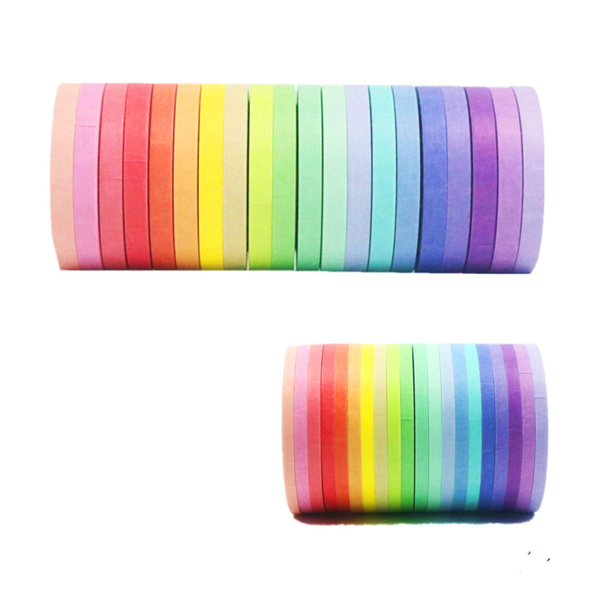 VIVIQUEN Washi Tape Set 40 Rolls Masking Tape Pack Colorful Decorative Thin Tapes Fit DIY