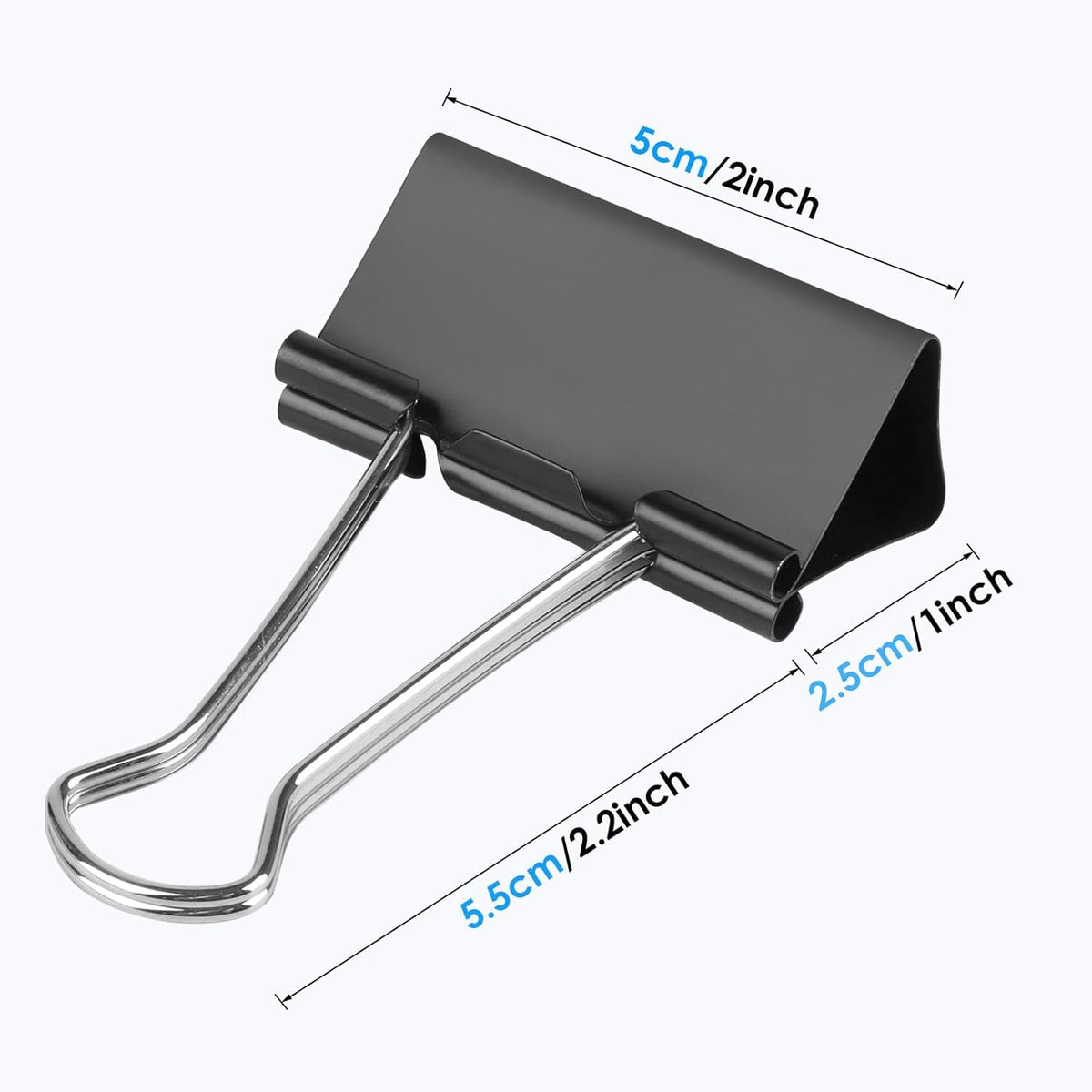 Ufmarine Extra Large Binder Clips 2 inch, (10 Pcs) Big Paper Clips for Office Supplies