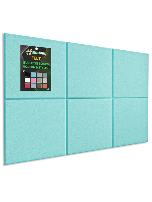 Hsurbtra Large Cork Board for Wall 36 x 24 Inch, 6 Pack Felt Bulletin Notice Board with Pushpins