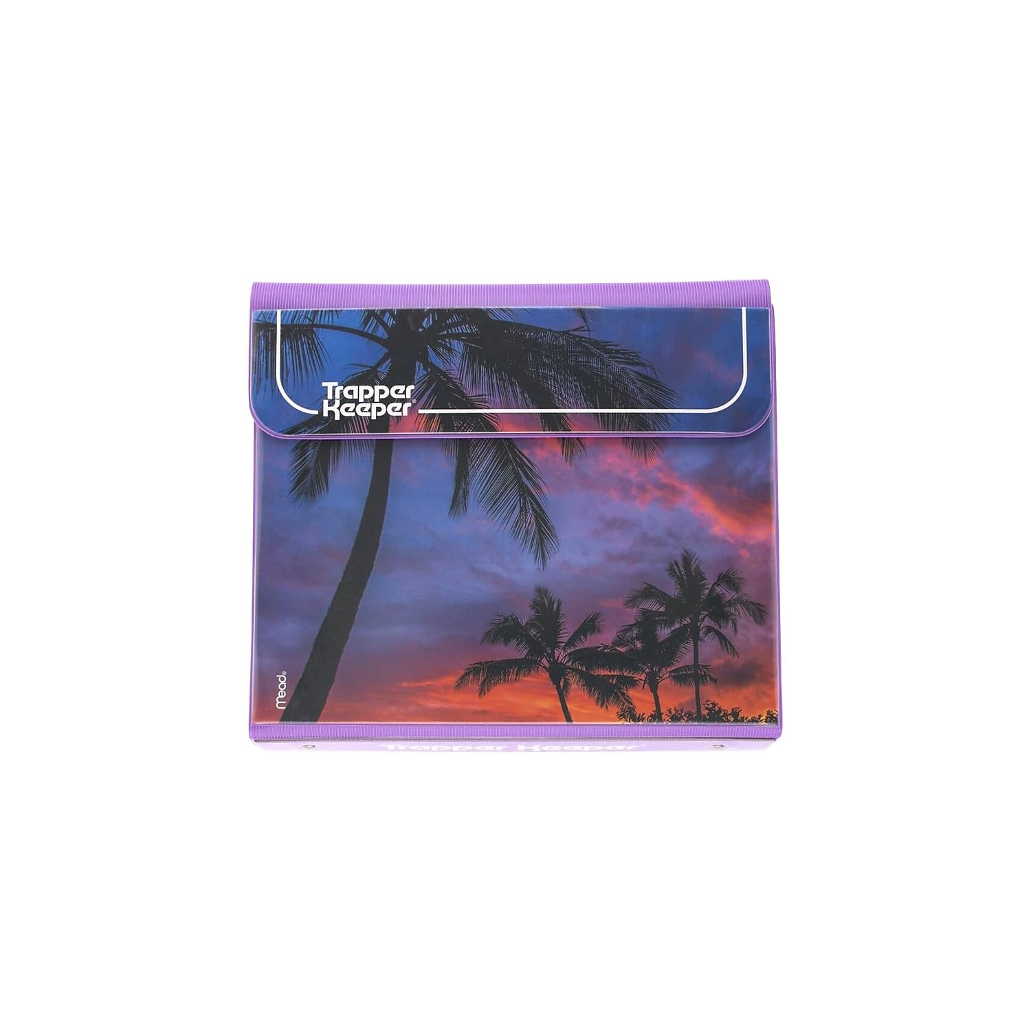 Mead Trapper Keeper Binder, Retro Design, 1 Inch Binder with Folders and Pockets, Holds 8-1/2" x