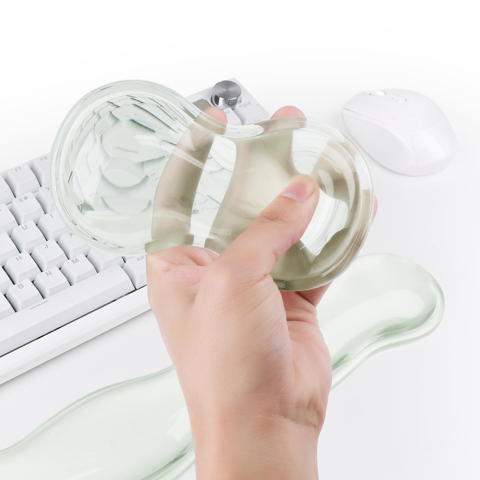 Gel Keyboard and Mouse Wrist Rest, Cute Wrist Support and Arm Support Keyboard Rest for Keyboard