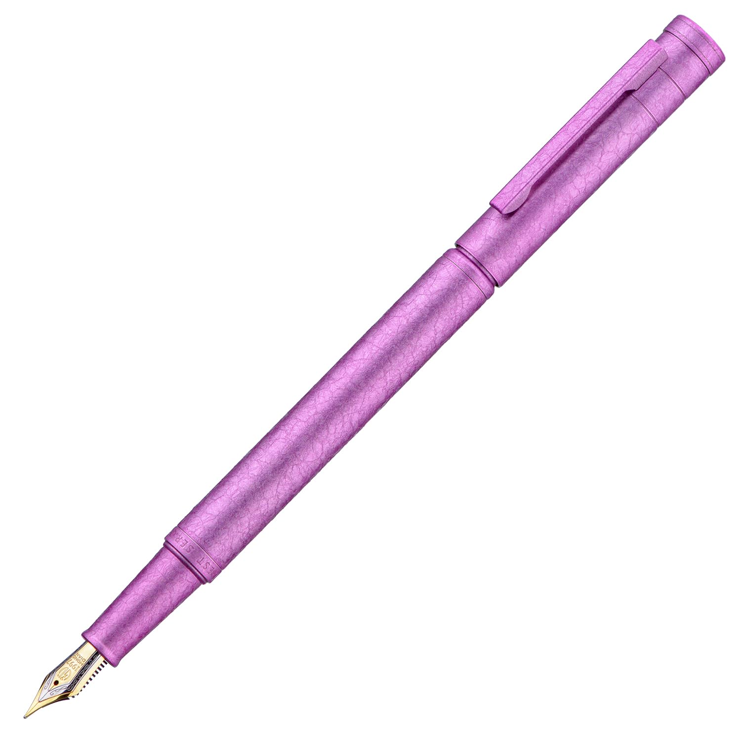 Hongdian 1851 Forest Fountain Pen Pink Ice Flowers, Fine Nib Classic Design with Converter and