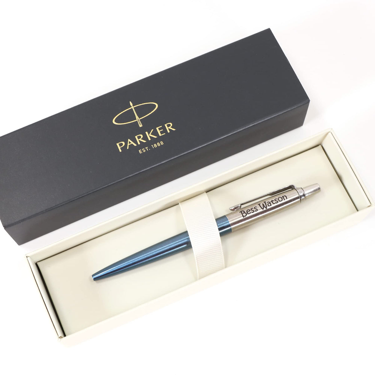 Personalised Custom Parker Jotter Bond Street Pen + Gift Box | Design A Truly Unique Present |