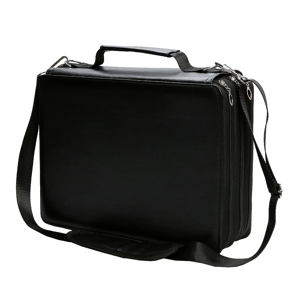 Lbxgap Marker Pen Organizer Case 168 Slots Large Capacity with Handy Wrap Portable Multilayer