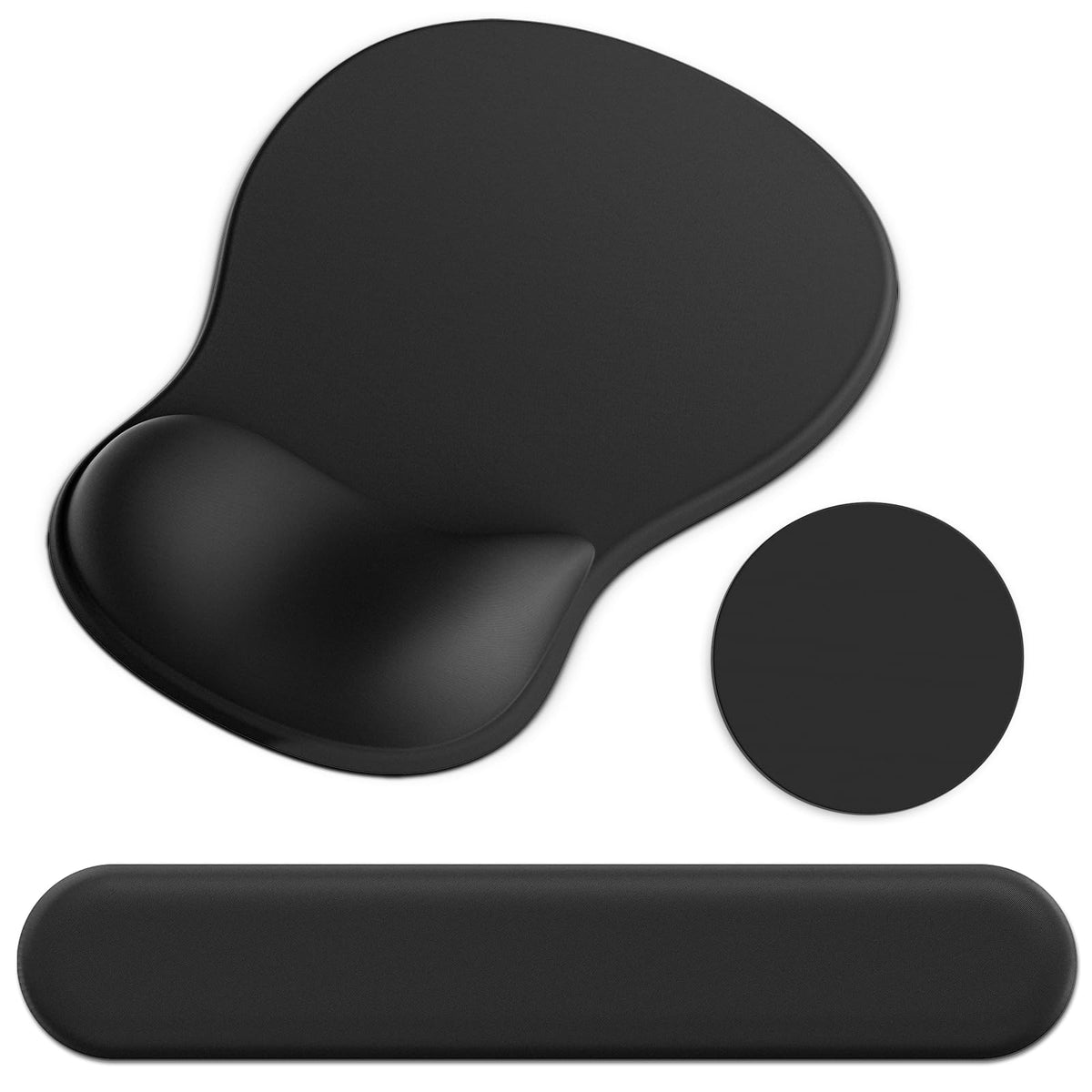 Ergonomic Mouse Pad with Wrist Rest and Keyboard Wrist Rest, Gel Mousepad
