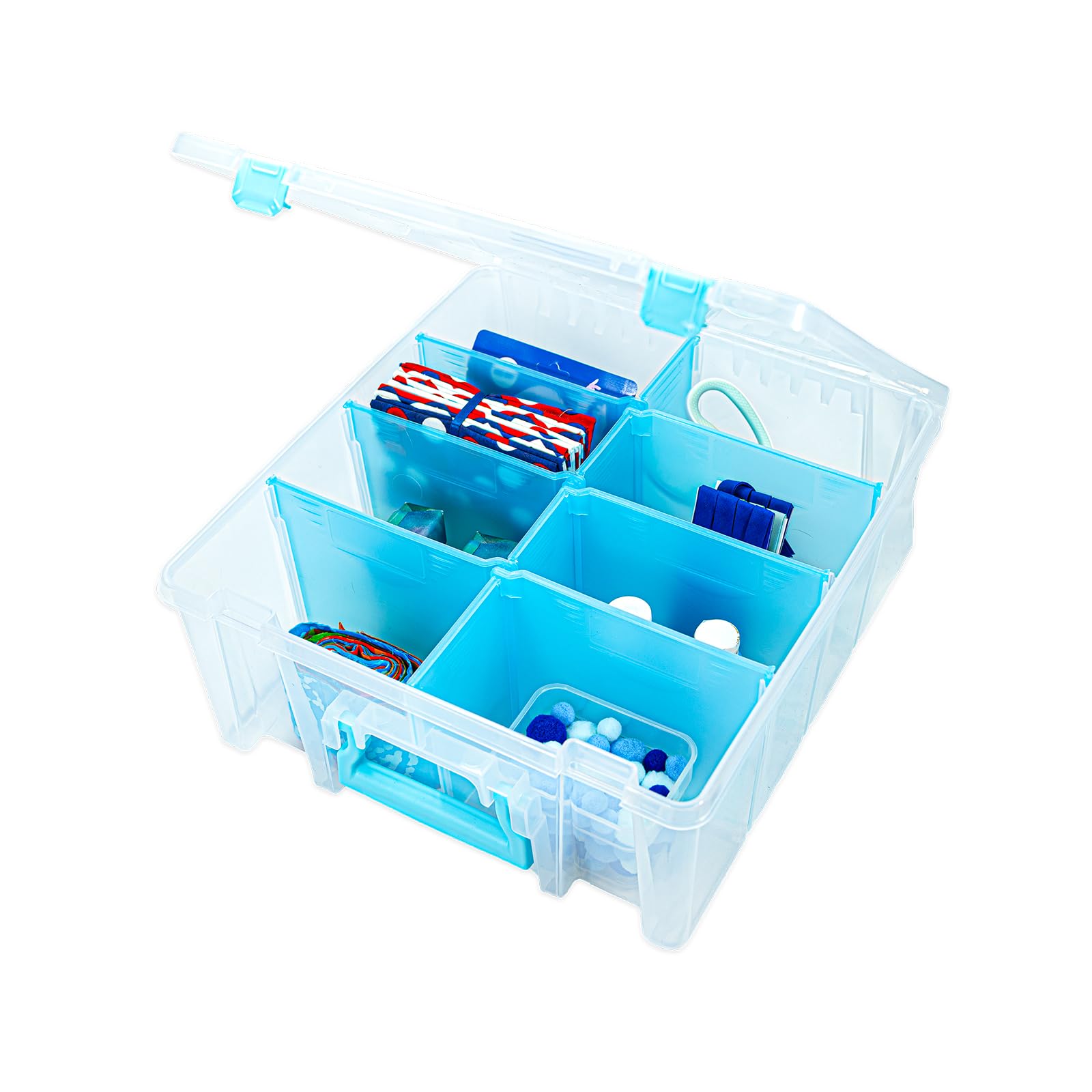 ArtBin Super Satchel Double Deep Compartment Box - Art Storage with 8 Removable Compartments, Smart