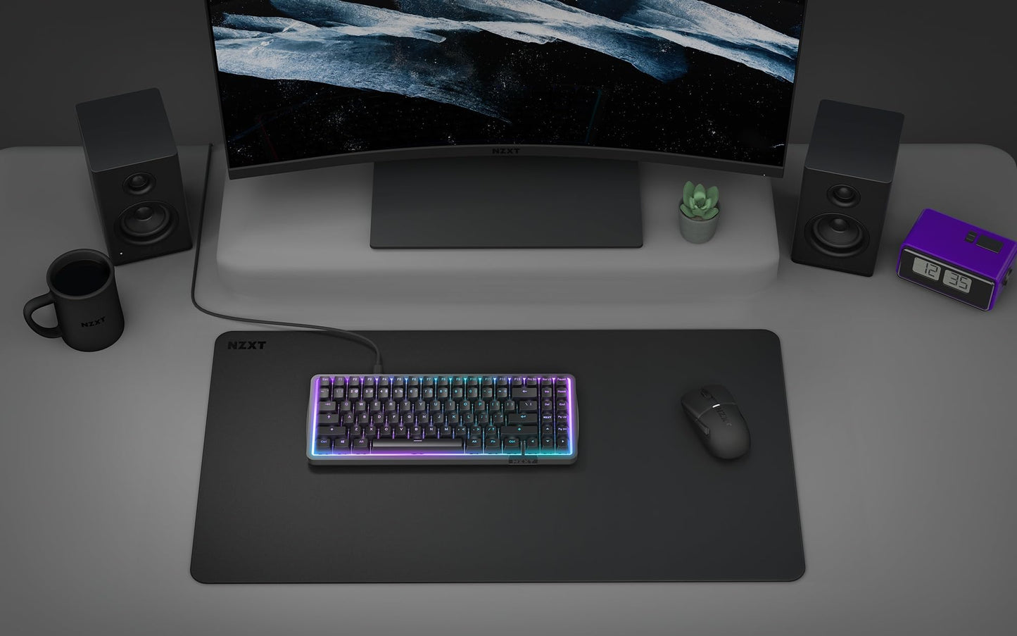 NZXT Zone - XL Gaming Mouse Pad -Micro-Weave Cloth Surface - Balanced Speed and Control for All