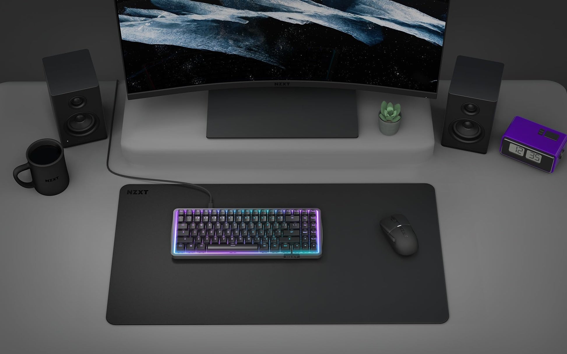 NZXT Zone - XL Gaming Mouse Pad -Micro-Weave Cloth Surface - Balanced Speed and Control for All