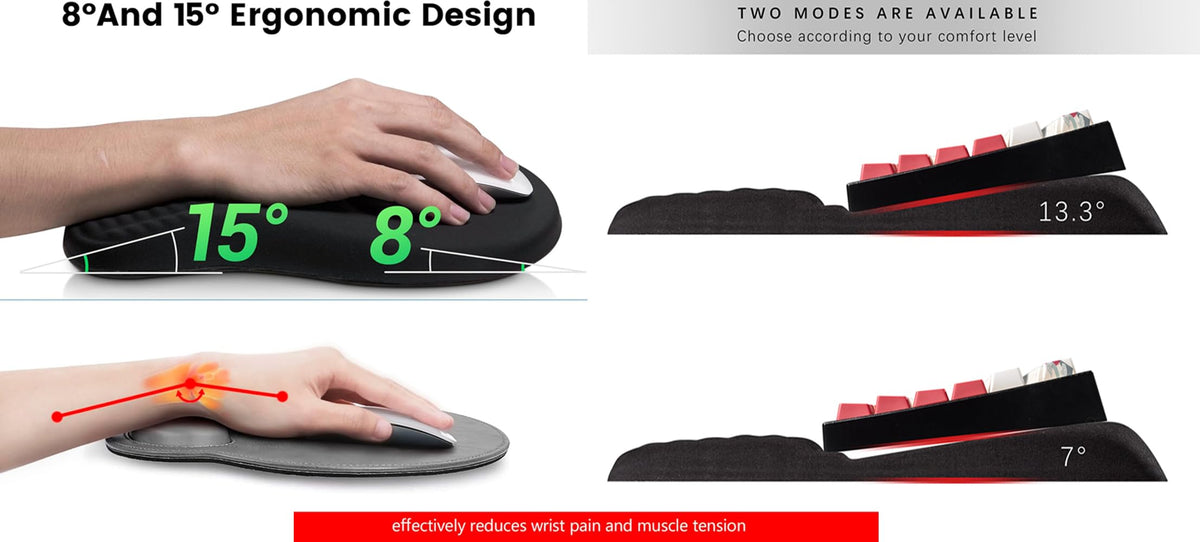 WENPIC Keyboard Wrist Rest -Ergonomic Keyboard Stand with Wrist Rest- with Carpal Tunnel Pain