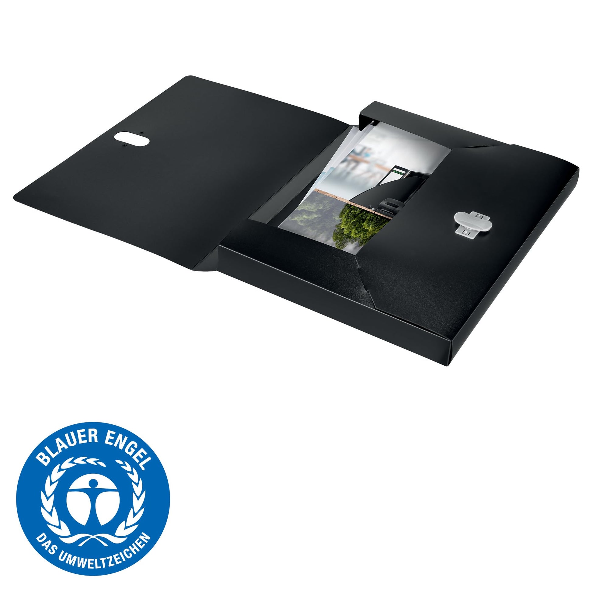 Leitz A4 Box File, 250 Sheet Capacity, 100% Recyclable, Opaque Plastic, Eco Friendly, Recycle