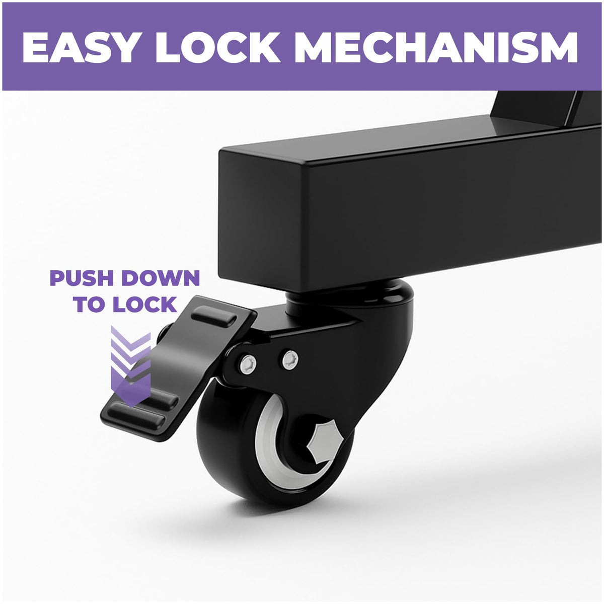 Liquid Stands Keyboard Stand Caster Wheels Set of 4 with Brake