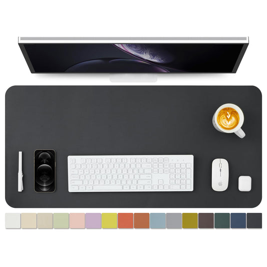 HOMIEAZICOZI Leather Desk Mat - Non-Slip PU Desk Pad for Office and Home - Desk Organization and