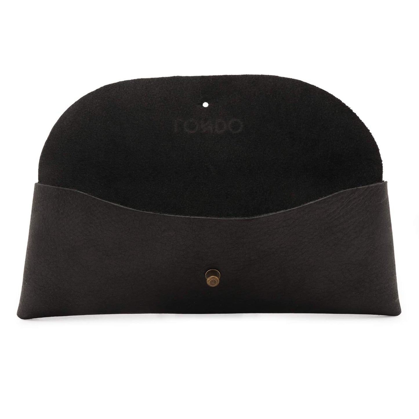 Londo Genuine Leather Retro Pen and Pencil Case - Metal Snap Fastener, Pencil Pouch Stationery Bag