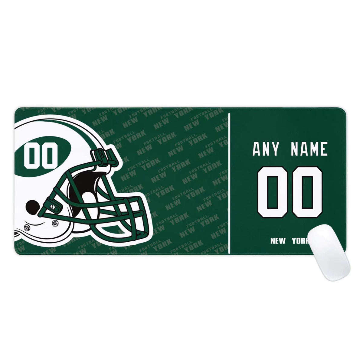 New York Mouse Pad Custom any Name and Number Desk Pad for Men Women Youth Gifts