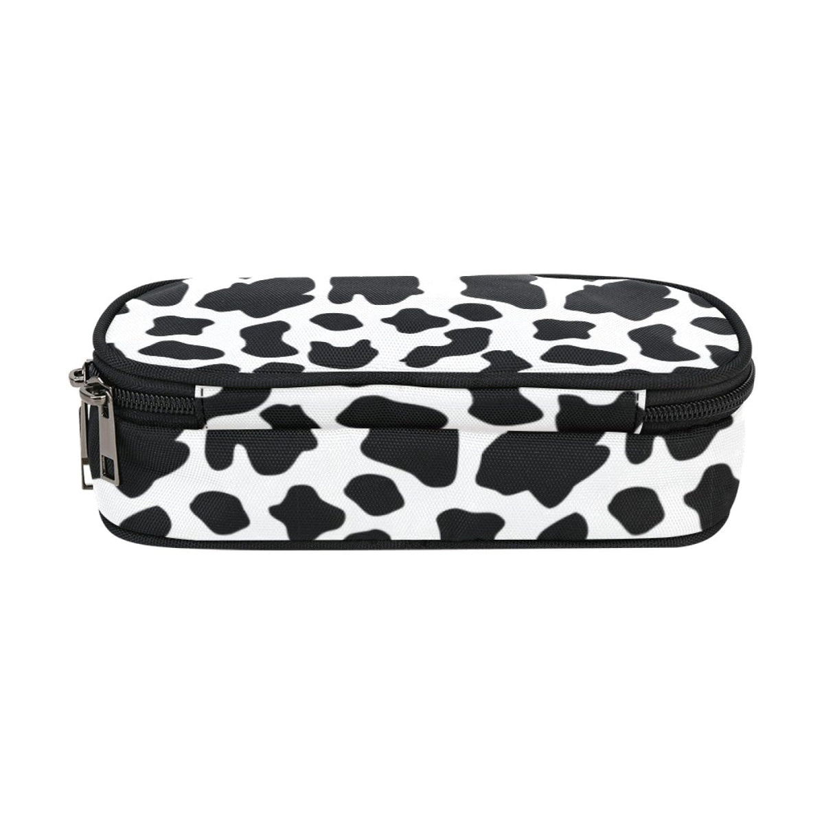 ANANGTEE Cow Print Pencil Pouch Case for Girls Boys Kids Big Storage 10x5