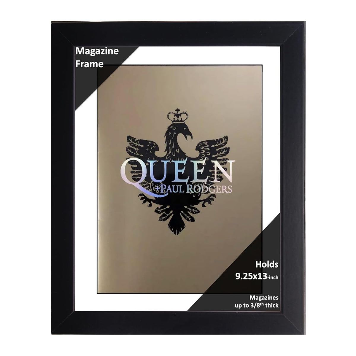 Creative Picture Frames 9.25 x 13 Magazine Frame with Full-Strength Glass, Holds Up To A 1/4" Thick