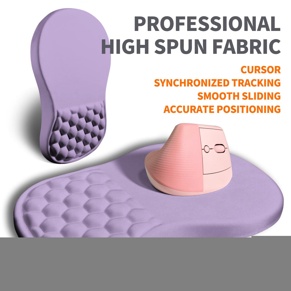 Armanza Ergonomic Joint Wrist Support Mouse Pad with Memory Foam Cushion Massage Bump, Carpal