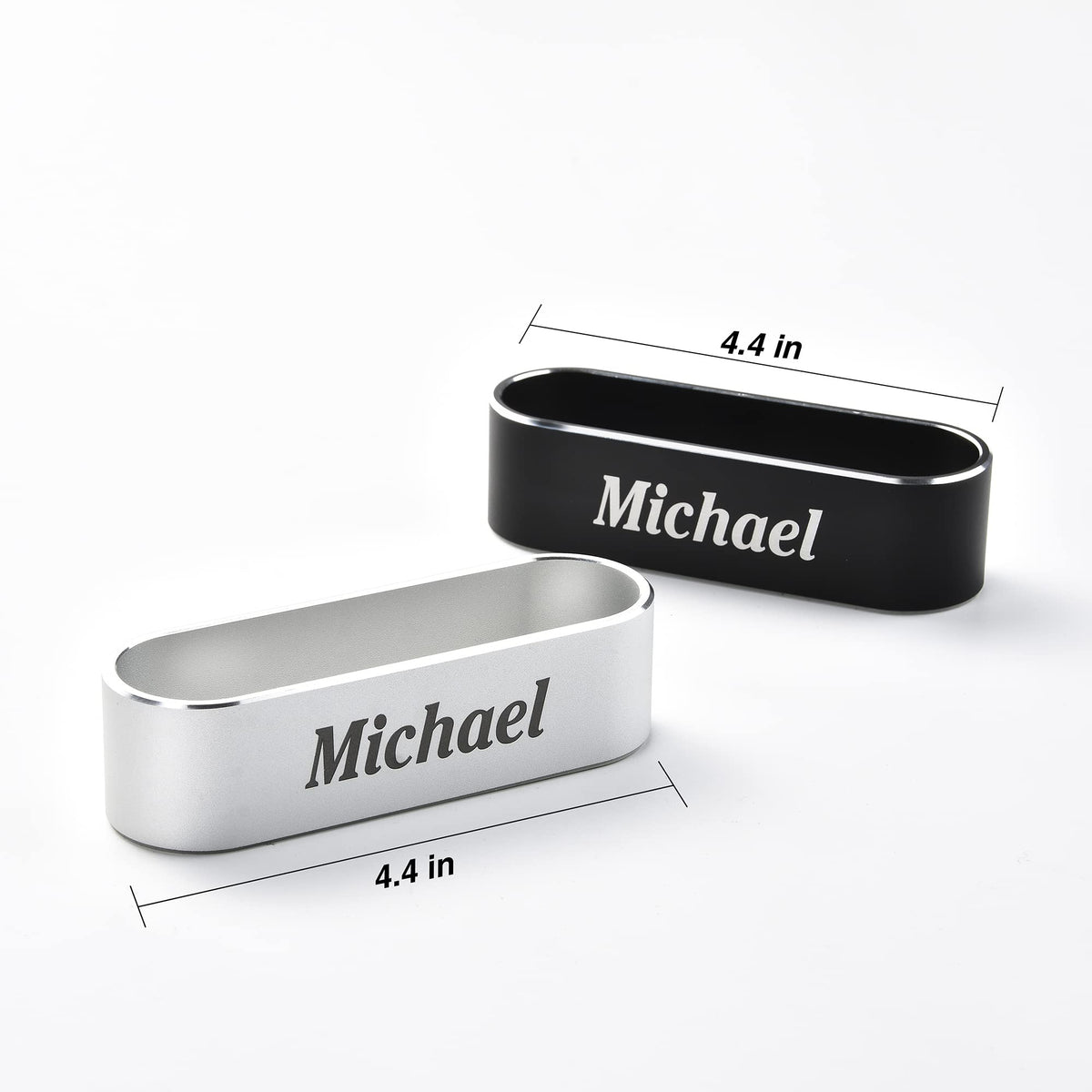 nyareka Personalized Metal Business Card Holder for Desk