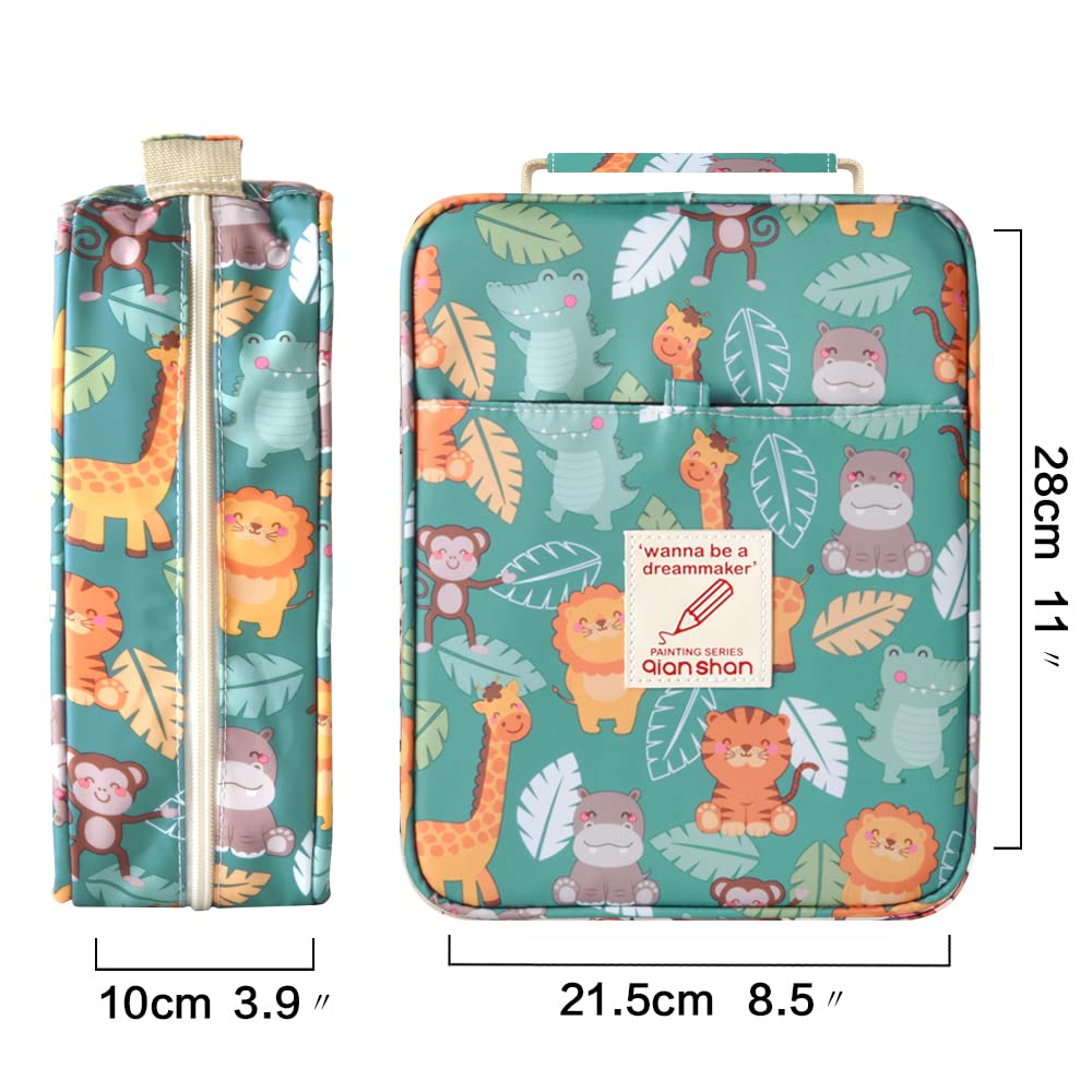 Pencil Case Holder Slot with Zipper Closure Large Capacity Pen Organizer