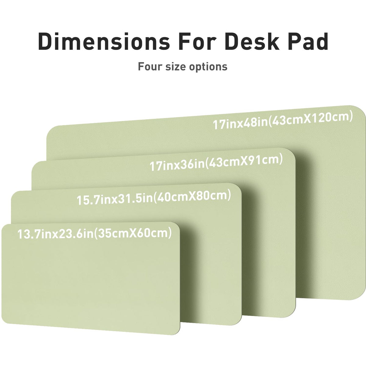Aothia Leather Desk Pad Protector, Office Desk Mat, Large Mouse Pad, Non-Slip PU Leather Desk