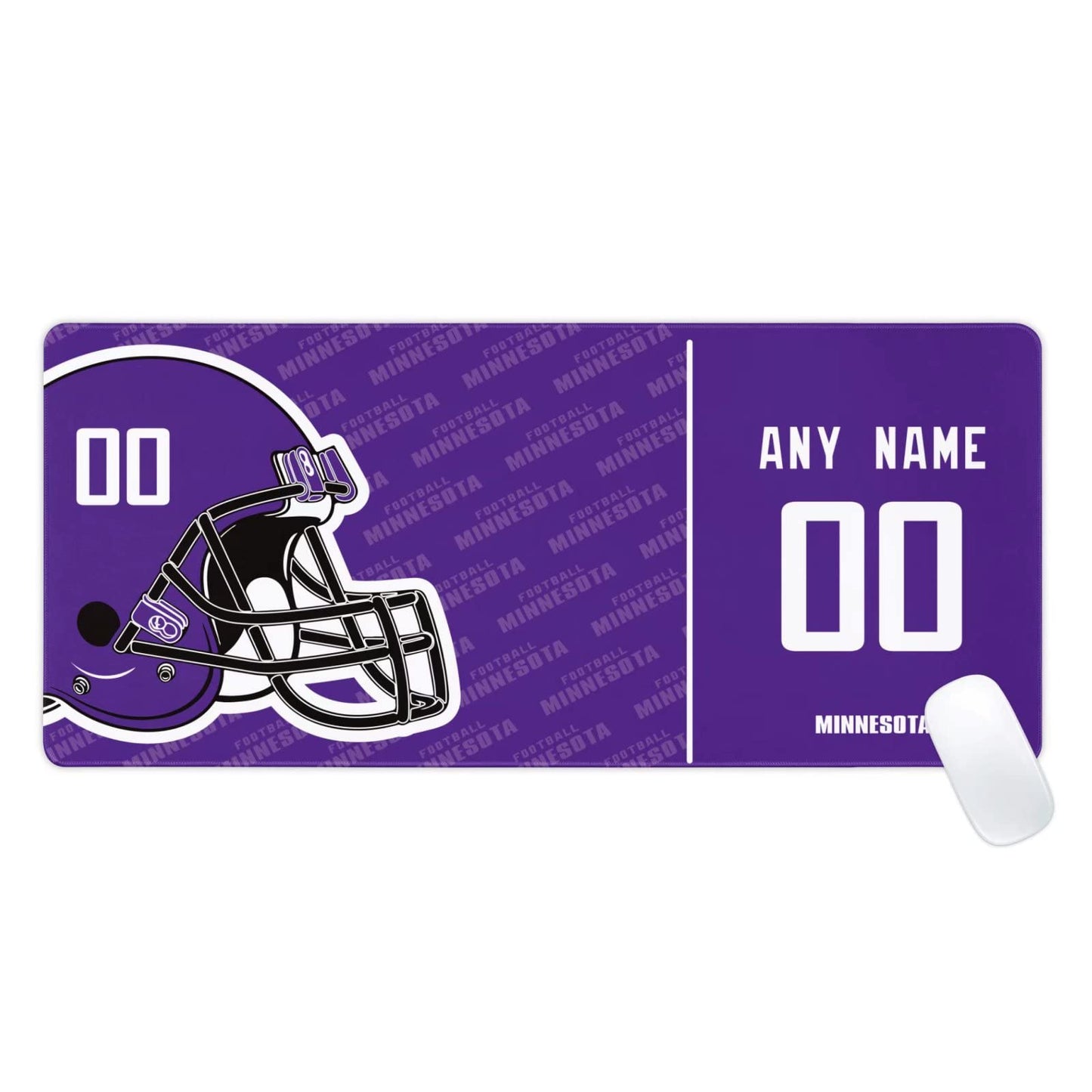 Minnesota Mouse Pad Custom any Name and Number Desk Pad for Men Women Youth Gifts