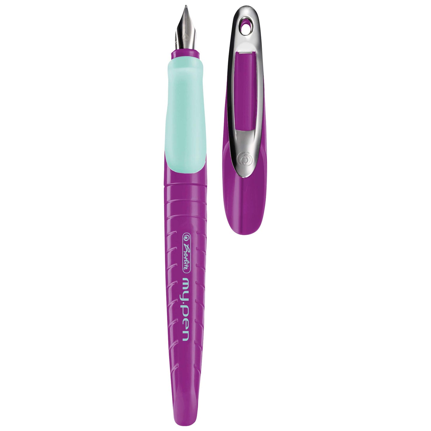 herlitz my.pen with M-Nib Fountain Pen - purple/mint