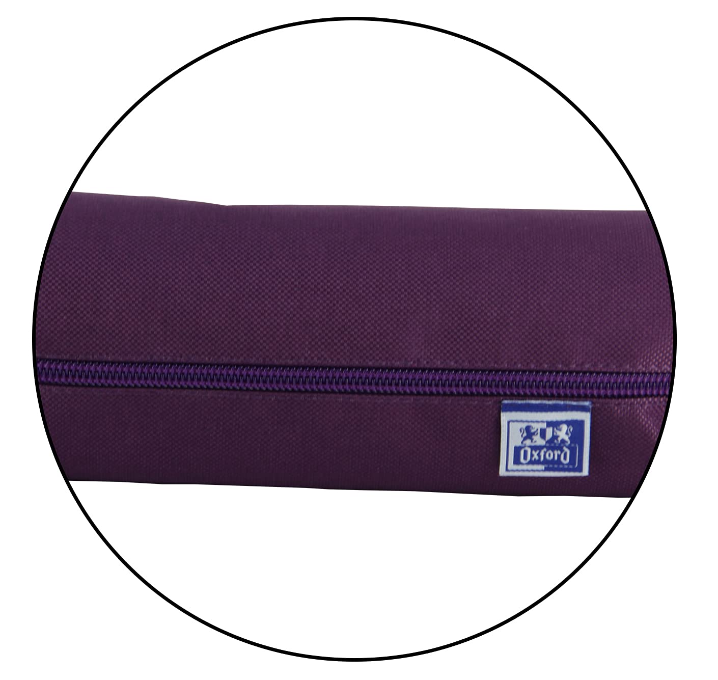 Oxford, Rectangular Pencil Case with Rubber, 22 cm, Purple