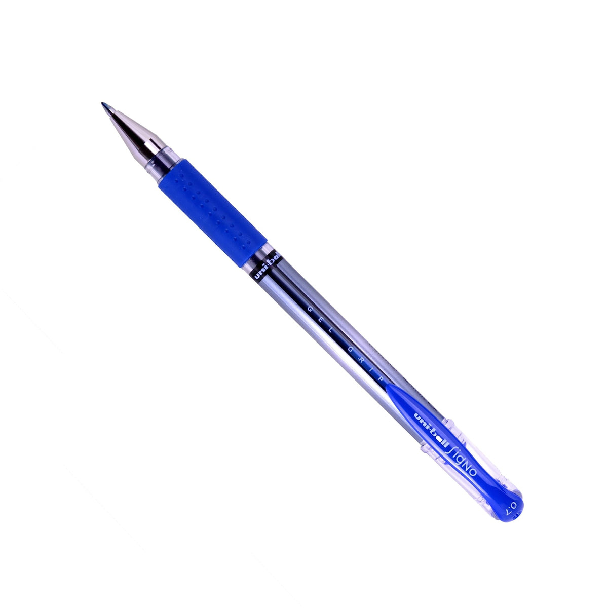 Uni-Ball UM151S Rollerball Pens Grip 0.7 mm Tip 0.5 mm Stroke Width (12 per pack) - Blue