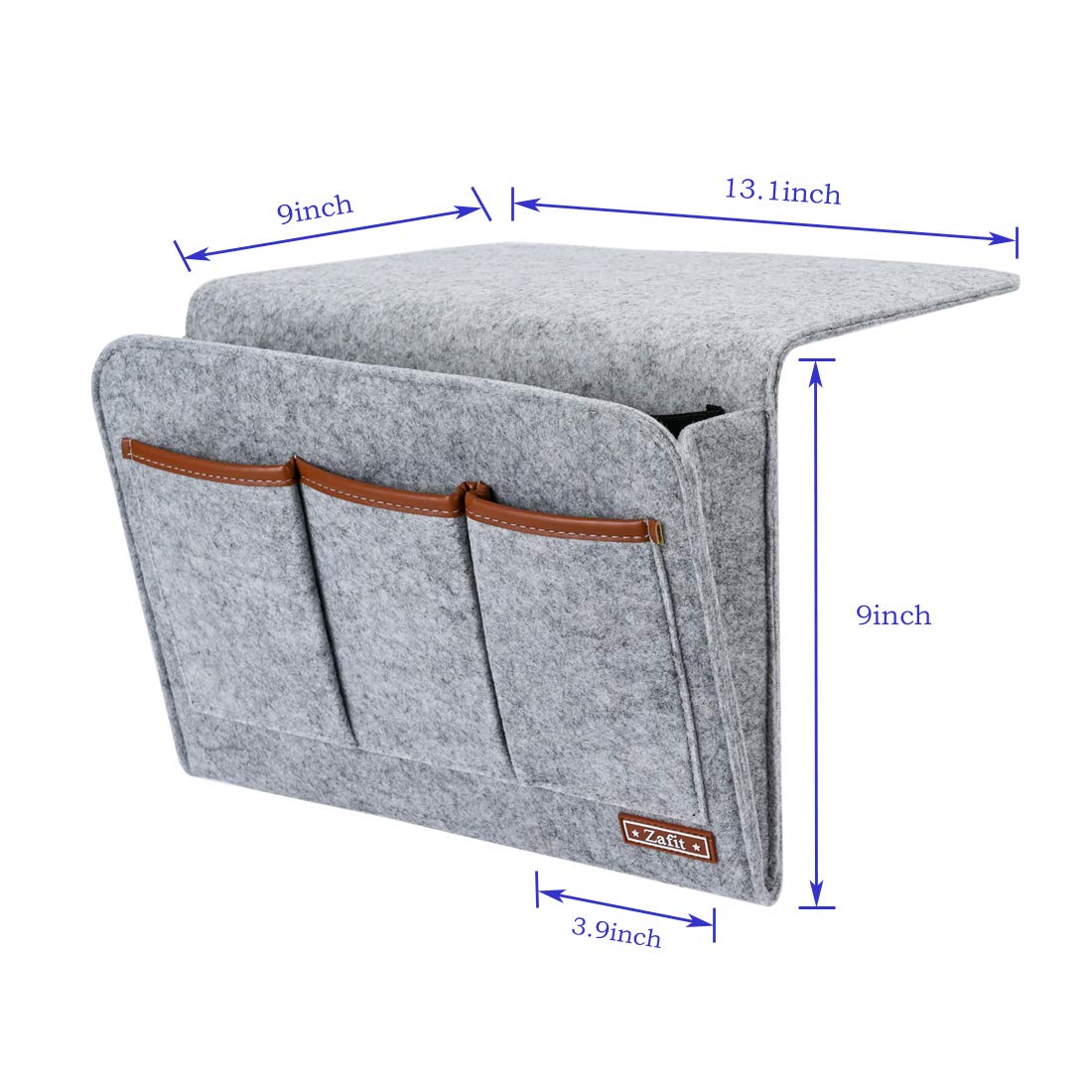 Zafit Bedside Caddy, 6 Pockets Large Size Bedside Storage Organizer Bedside Organizer Caddy for