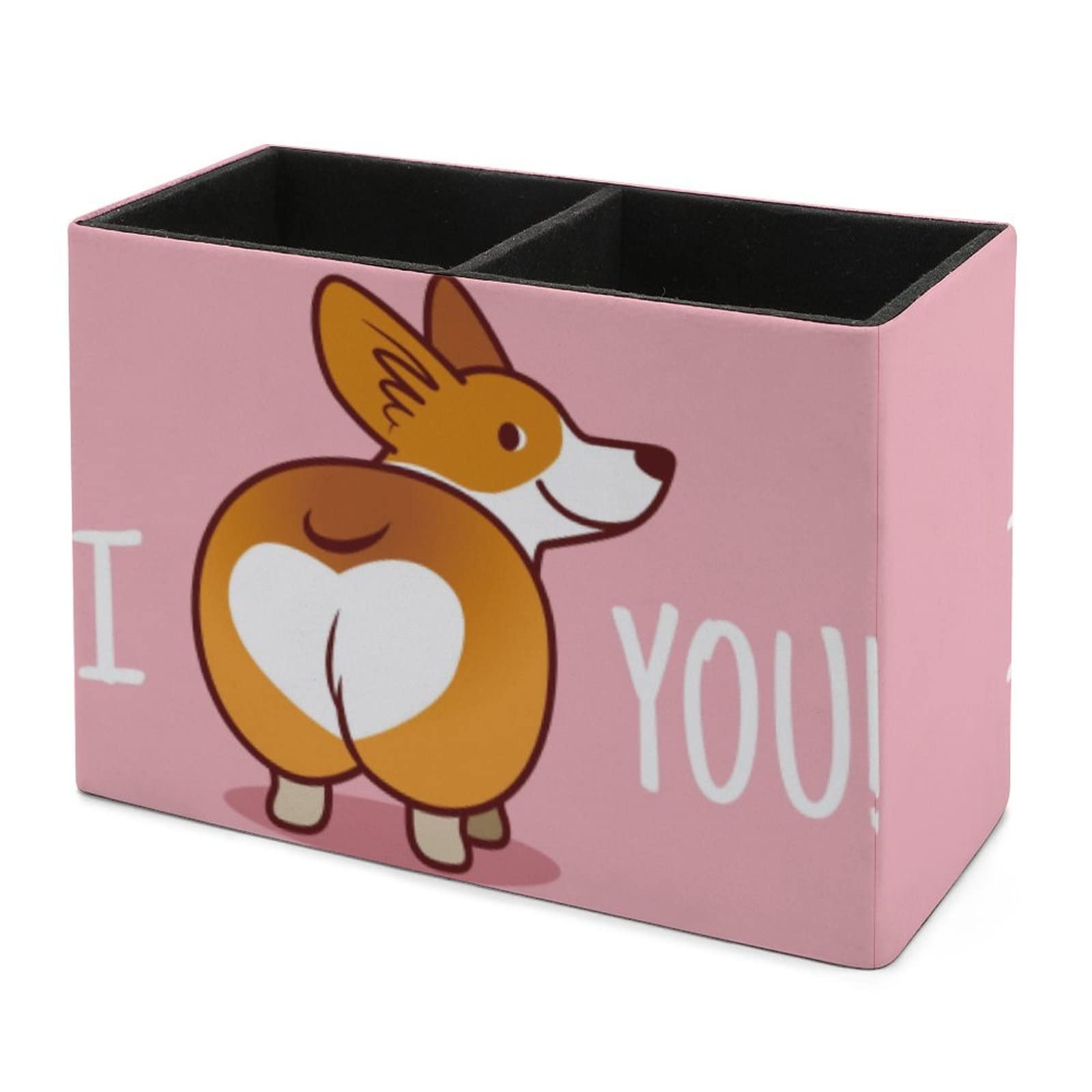 Niapessel Pencil Holder for Desk, Cute Corgi Dog Pen Holder Storage Desktop Pen Organizer Desk