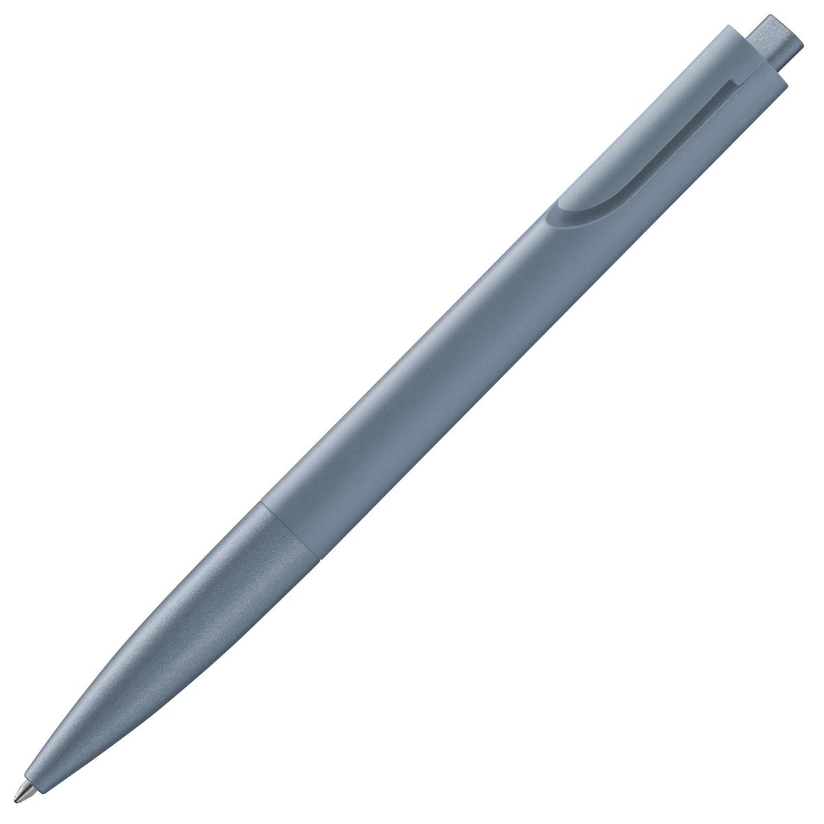 Lamy noto blue ballpoint pen - purist ballpoint pen with triangular plastic barrel - clip emerges