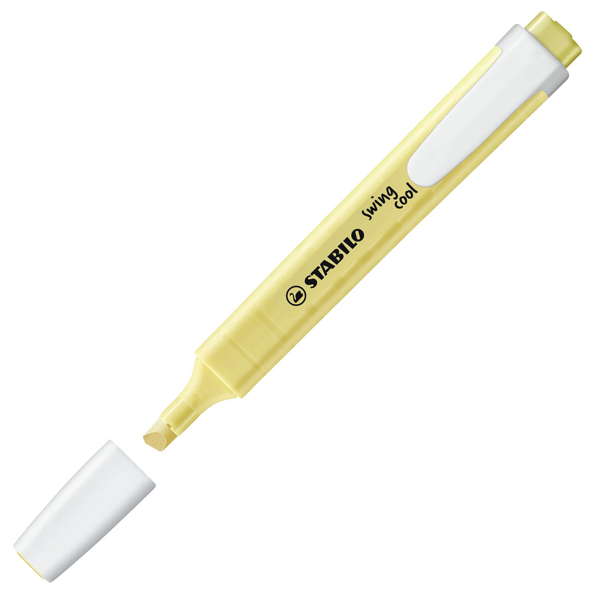 STABILO swing cool pastel edition highlighter, single pen, powdery yellow