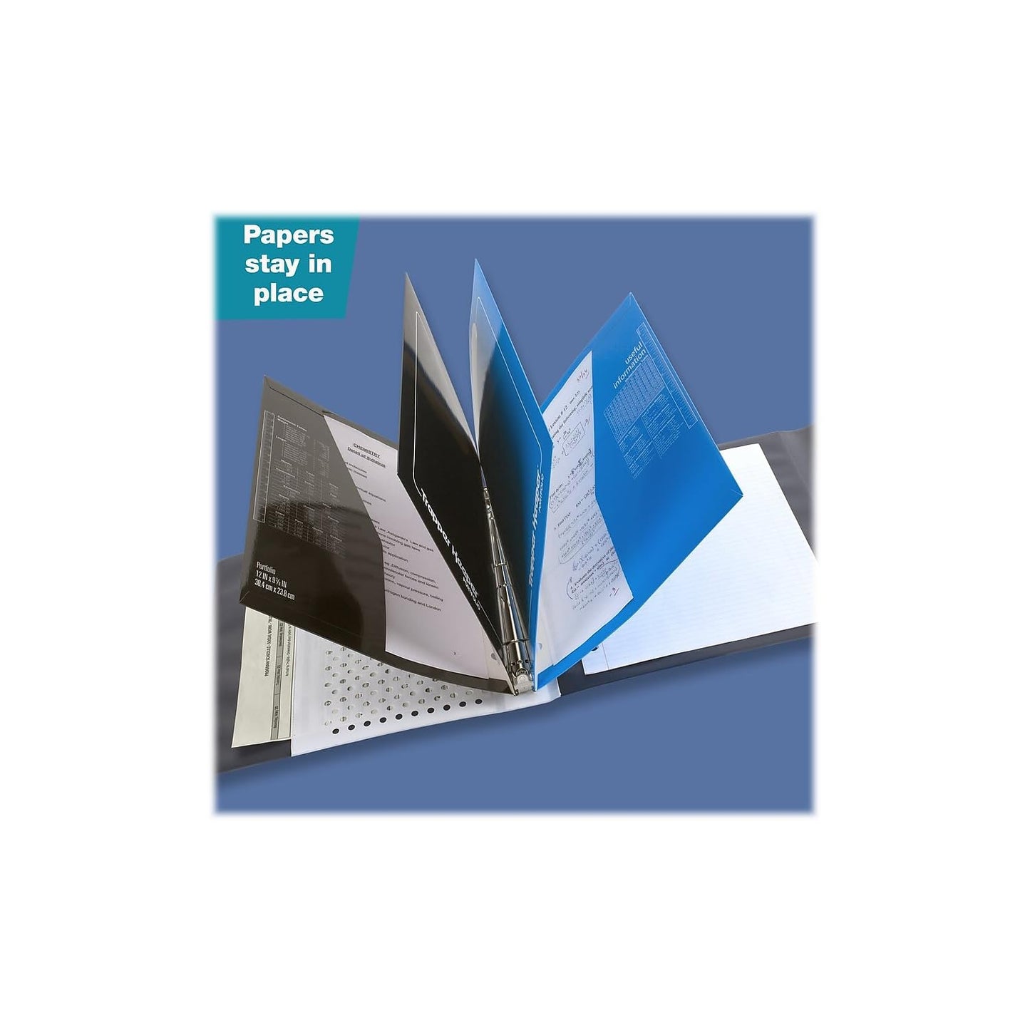 Mead Trapper Keeper Binder, Retro Design, 1 Inch Binder with Folders and Pockets, Holds 8-1/2" x