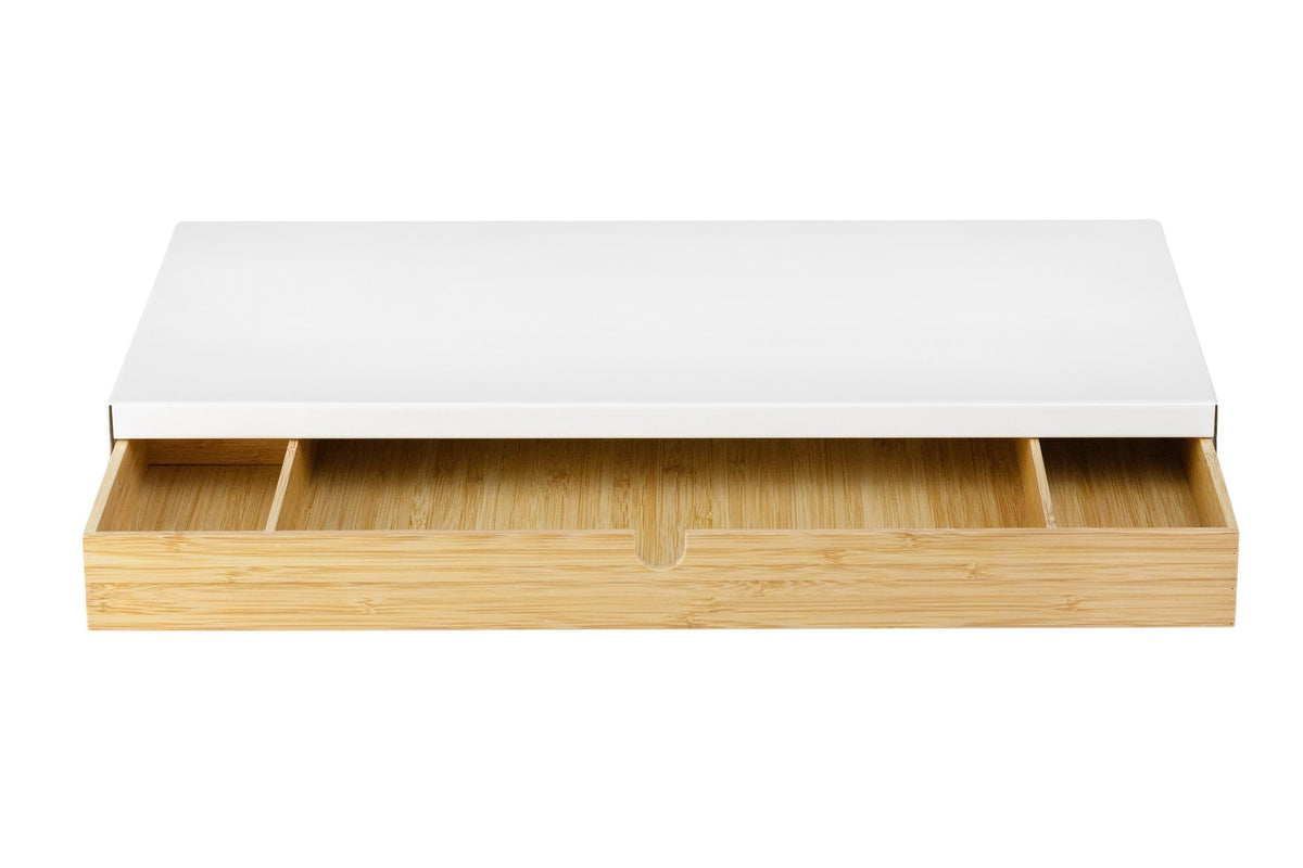 ProTuning Monitor Stand with Drawer 47x26x10 cm White