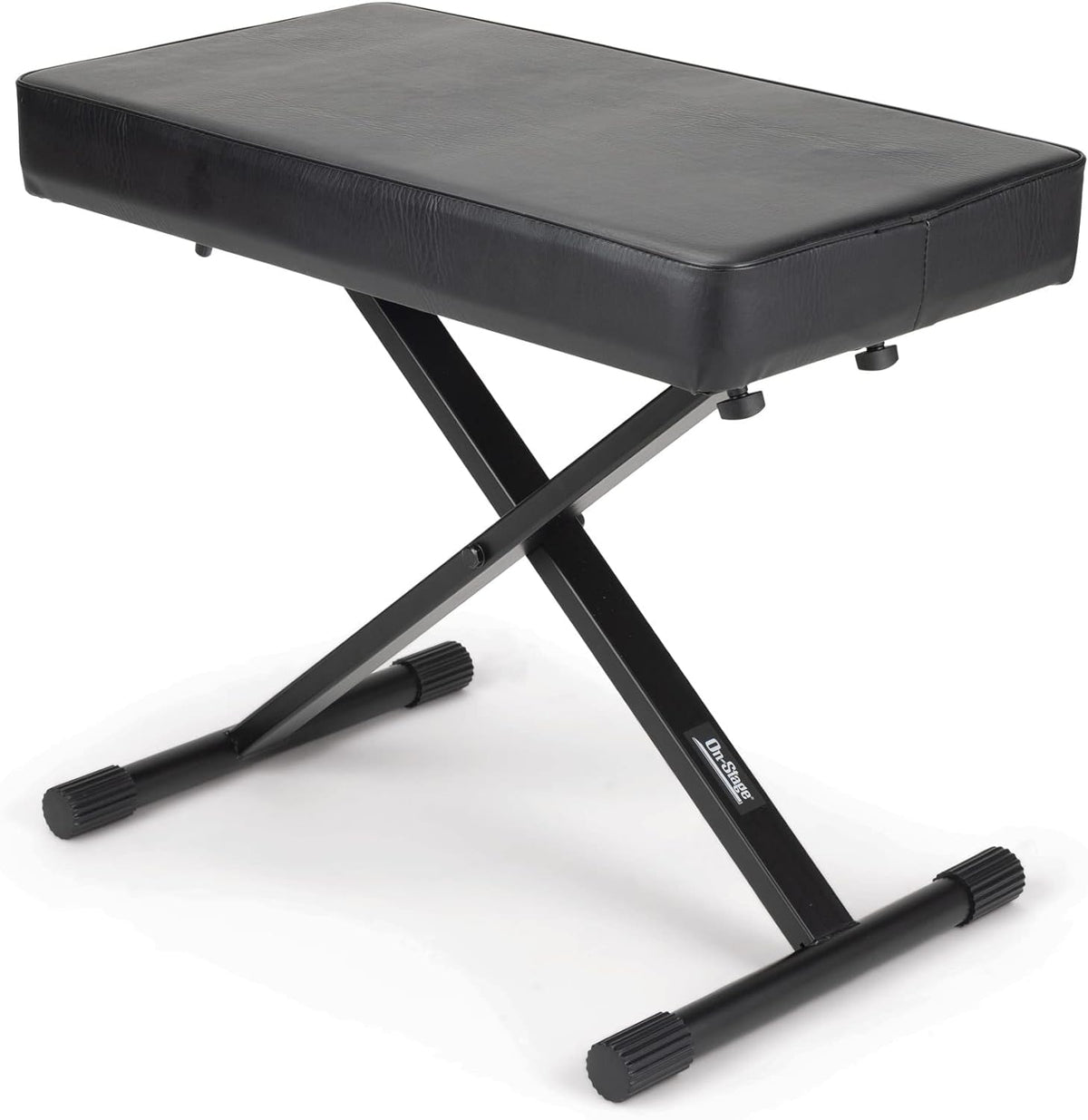 OnStage KT7800+ Deluxe X-Style Keyboard Bench (Portable, Folding, Seating for Keyboards, Synths