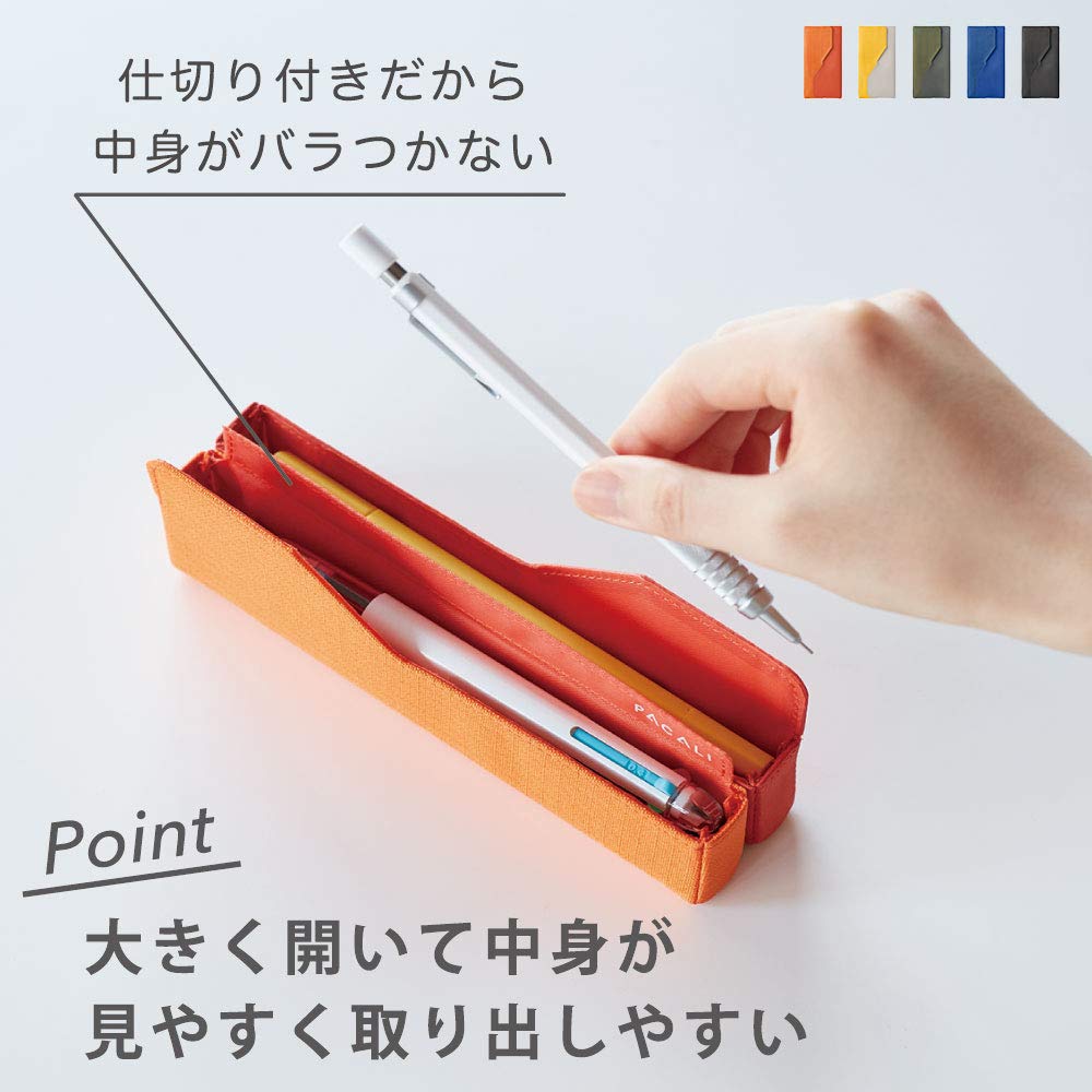 King Jim 2150W-001 Pakari Yokoyoki, Wide Type, Orange