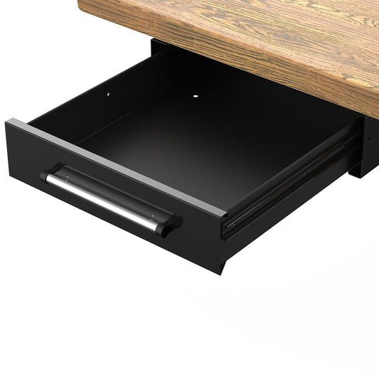 UNITEDPOWER Under Desk Drawer Storage, Pull-Out Office Hidden Counter Drawer, Metal Sliding