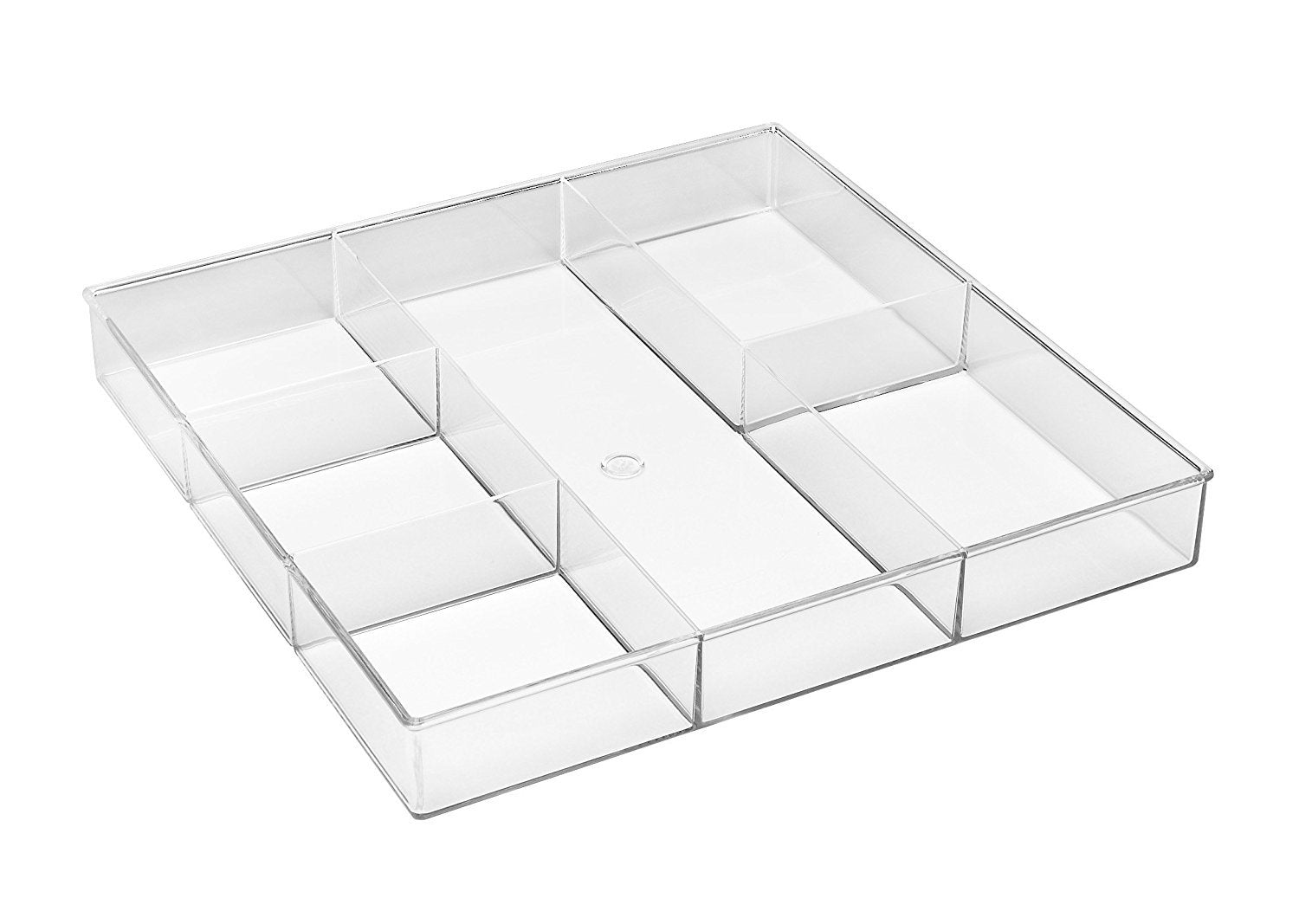 Whitmor 6-Section Clear Drawer Organizer