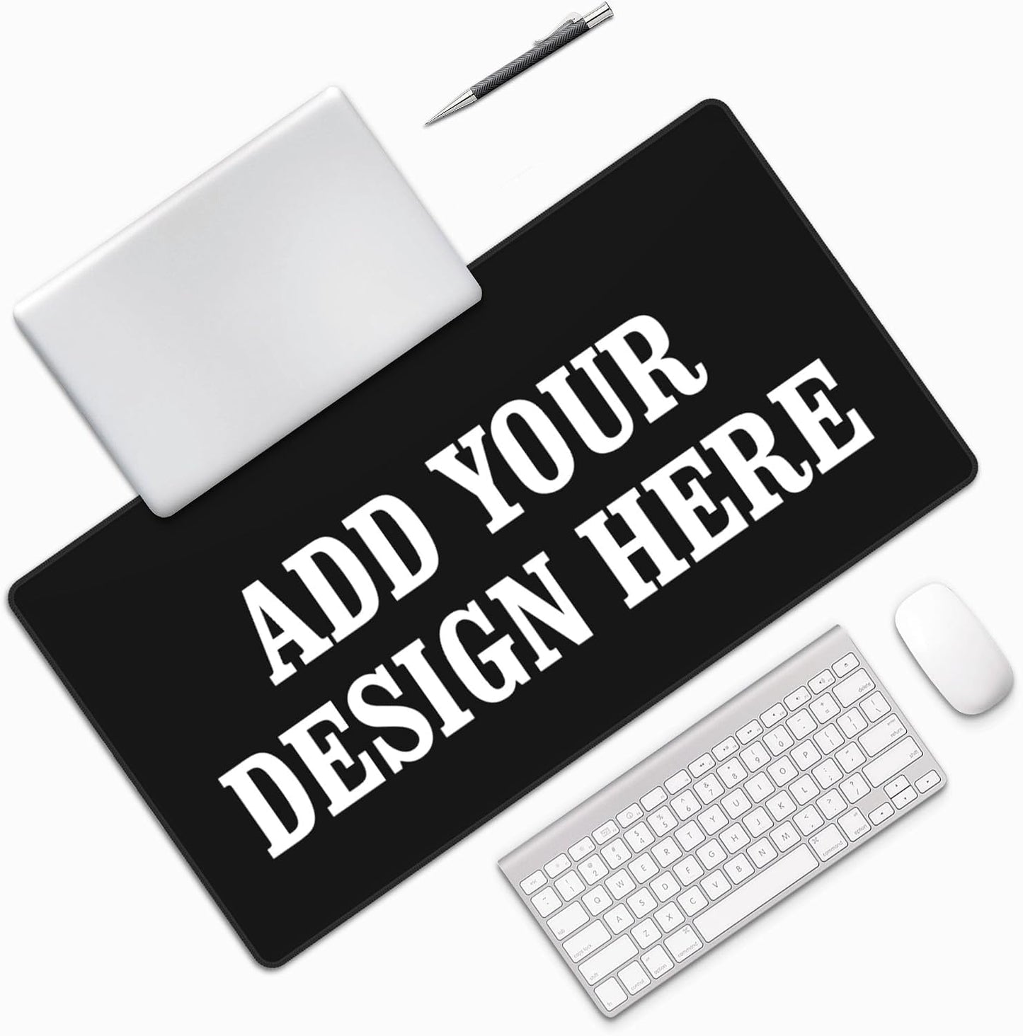OHORTEB Custom Mouse Pad with Photo, Personalized Image Text Laptop Desk Mat, Customized Non-Slip