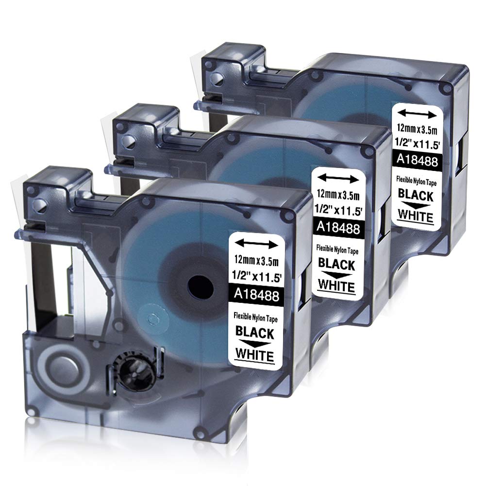 Replacement for Dymo 18488 Rhino 4200 5200 5000 6000 3000 Label Tape