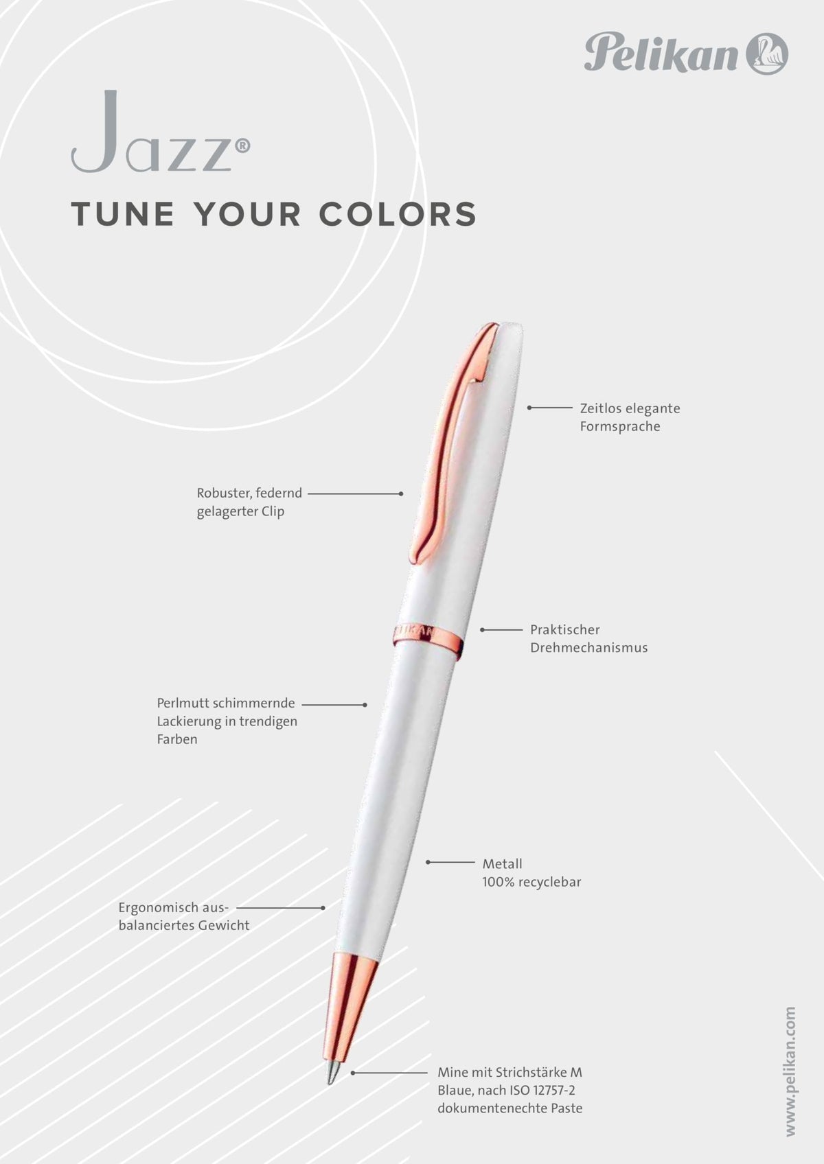 Pelikan Ballpoint pen Jazz Noble Elegance in Gift Box - Pearl