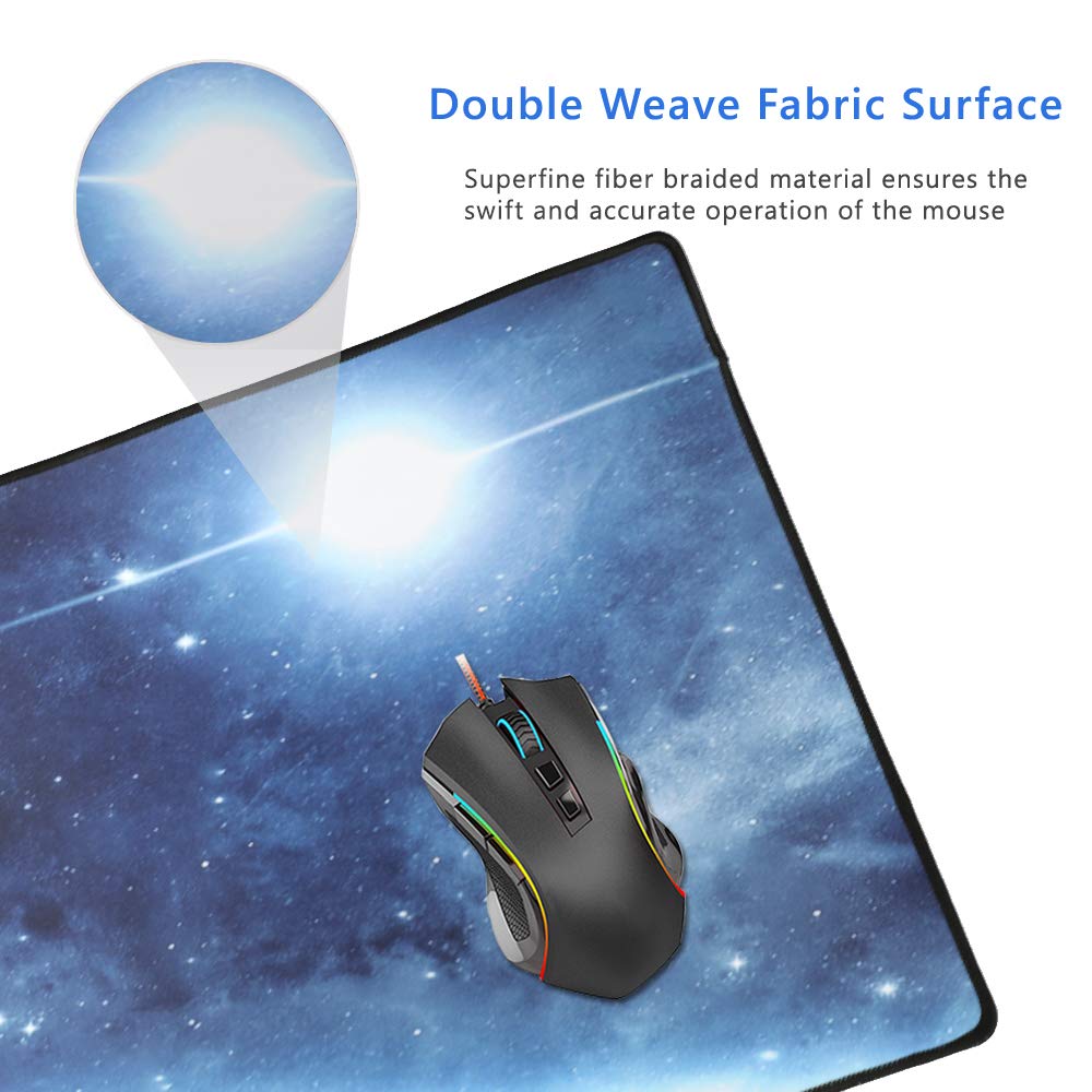 Cmhoo XXL Professional Large Mouse Pad & Computer Game Mouse Mat (35.4x15.7x0.1IN, 90x40 Space)