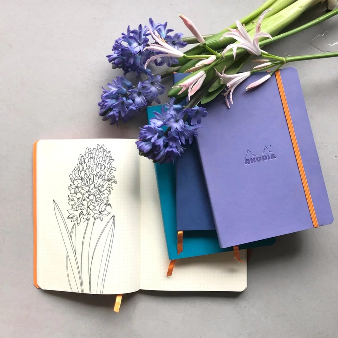 Rhodia "Dot 5.8"" x 8.3"" inch Iris Notebook"